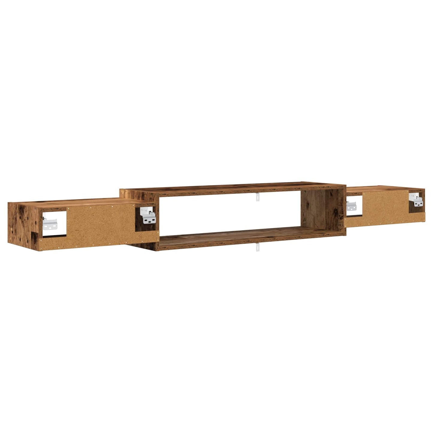 Wandmontierter TV-Schrank Wandhalterung Altholz