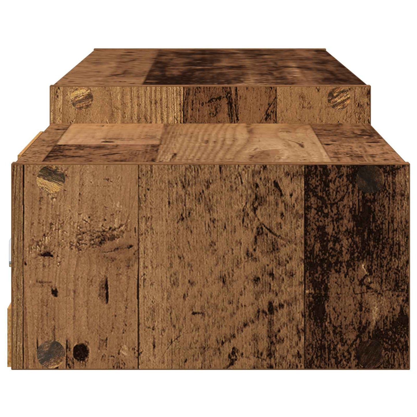 Wandmontierter TV-Schrank Wandhalterung Altholz