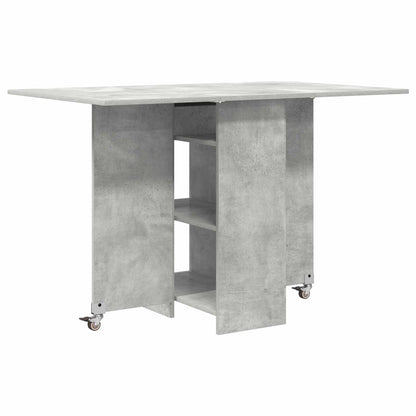 Esstisch 115 x 70 x 75 cm Holzwerkstoff Betongrau Rechtwinklig