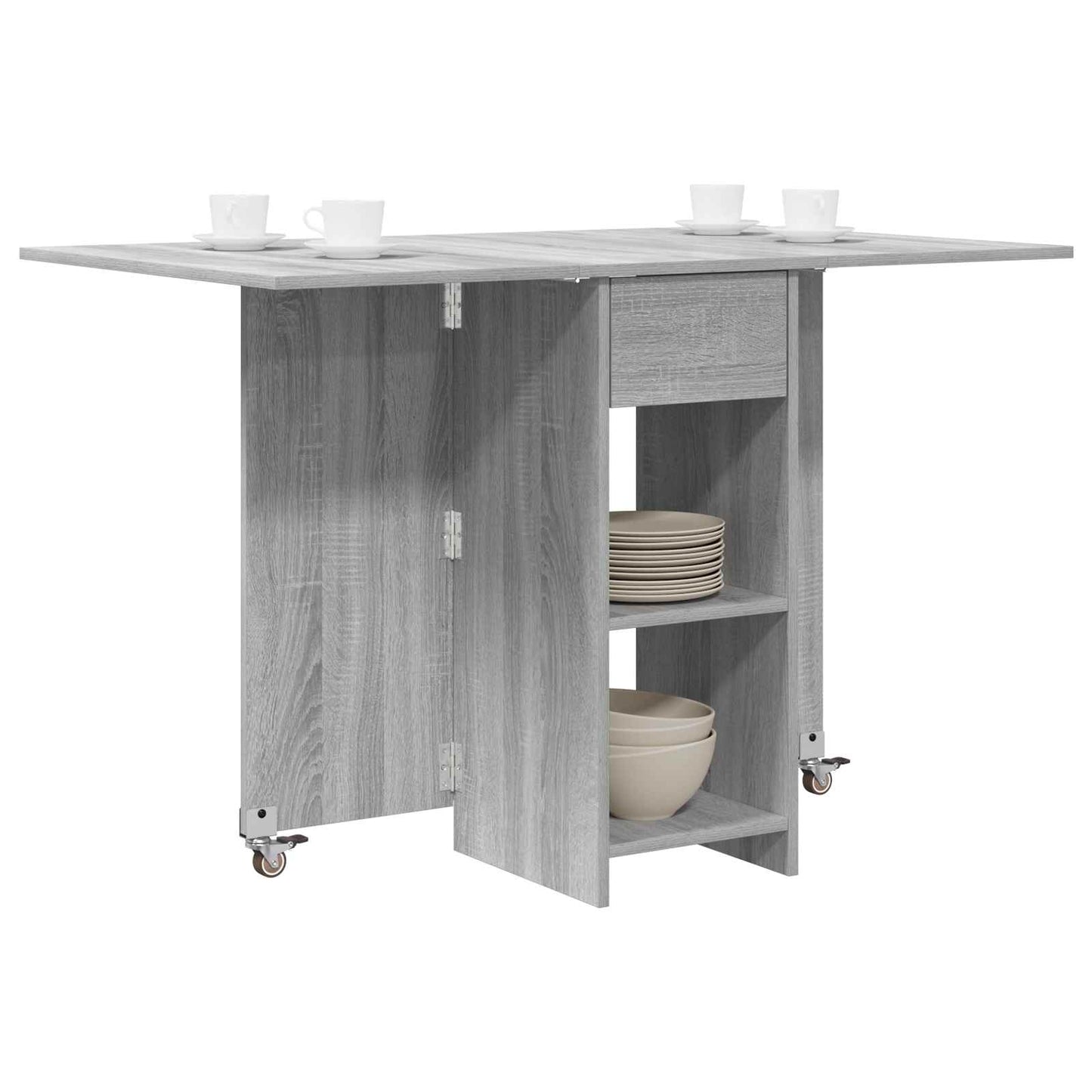 Esstisch 115 x 70 x 75 cm Holzwerkstoff Grau Sonoma