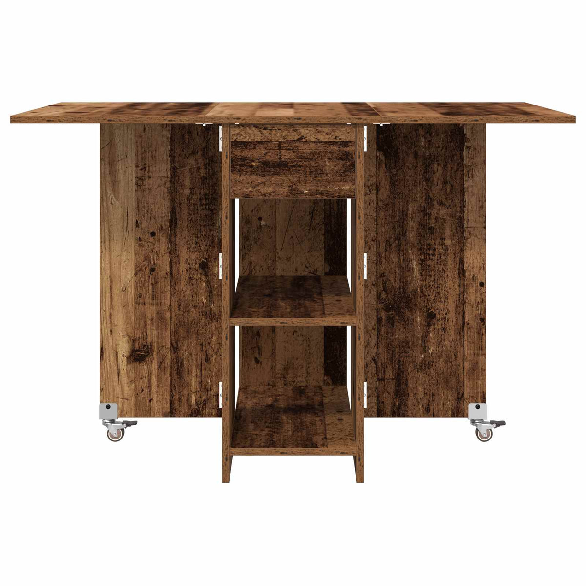 Esstisch 115 x 70 x 75 cm Holzwerkstoff Altholz Rechtwinklig