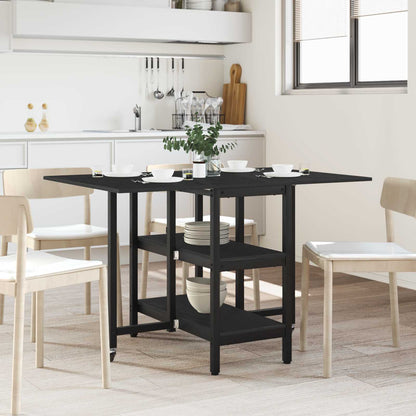 Esstisch 122 x 80 x 76,5 cm Holzwerkstoff Schwarz Eichen-Optik