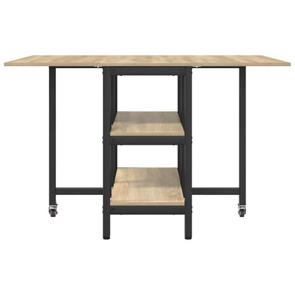 Esstisch 122 x 80 x 76,5 cm Holzwerkstoff Sonoma-Eiche
