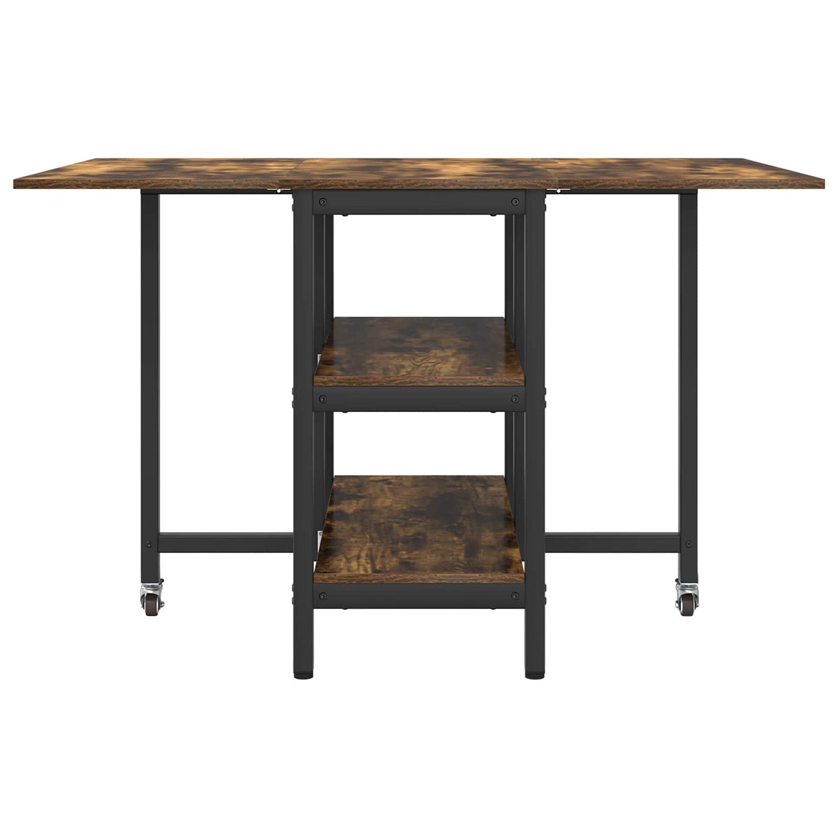 Esstisch 122 x 80 x 76,5 cm Holzwerkstoff Räuchereiche