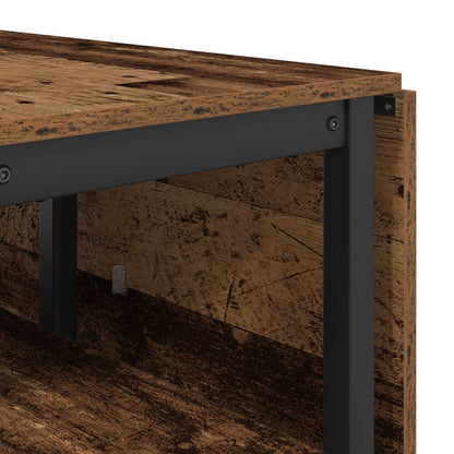 Esstisch 122 x 80 x 76,5 cm Holzwerkstoff Altholz Rechteckig