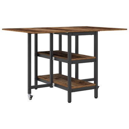 Esstisch 122 x 80 x 76,5 cm Holzwerkstoff Altholz Rechteckig