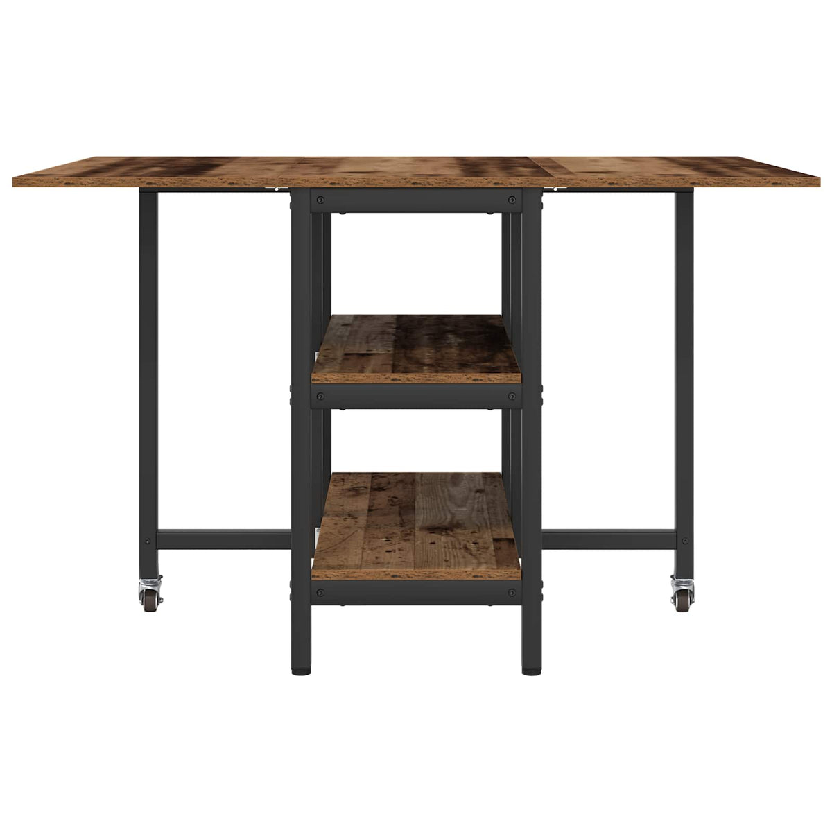 Esstisch 122 x 80 x 76,5 cm Holzwerkstoff Altholz Rechteckig