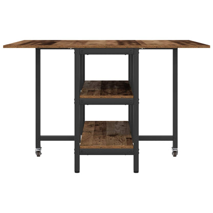Esstisch 122 x 80 x 76,5 cm Holzwerkstoff Altholz Rechteckig