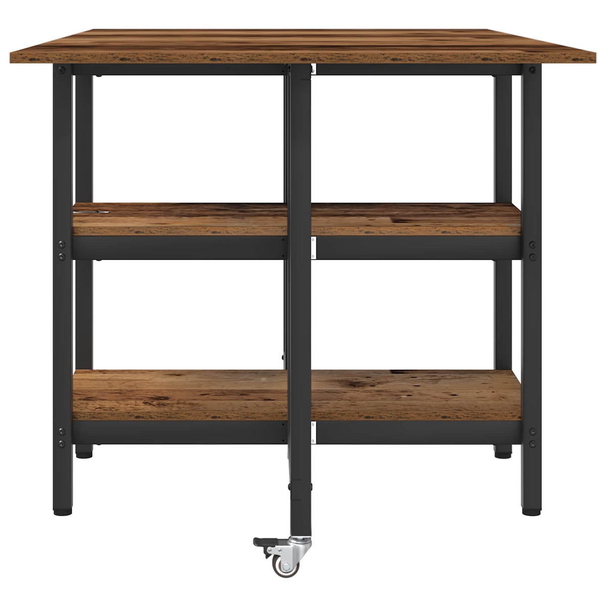 Esstisch 122 x 80 x 76,5 cm Holzwerkstoff Altholz Rechteckig
