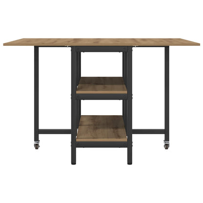 Esstisch 122 x 80 x 76,5 cm Holzwerkstoff Artisan-Eiche