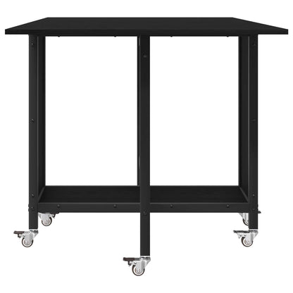 Faltbarer Esstisch mit Rollen 130 x 80 x 76,5 cm Holzwerkstoff