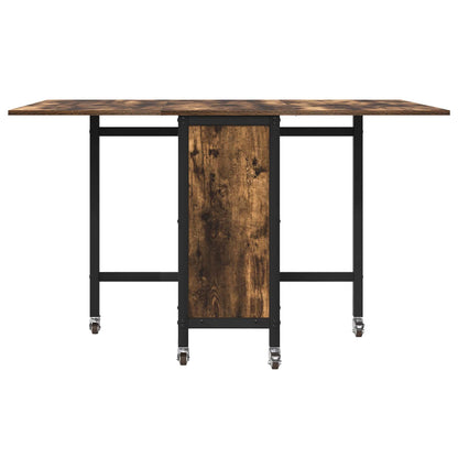 Faltbarer Esstisch mit Rollen 130 x 80 x 76,5 cm Stahl PB