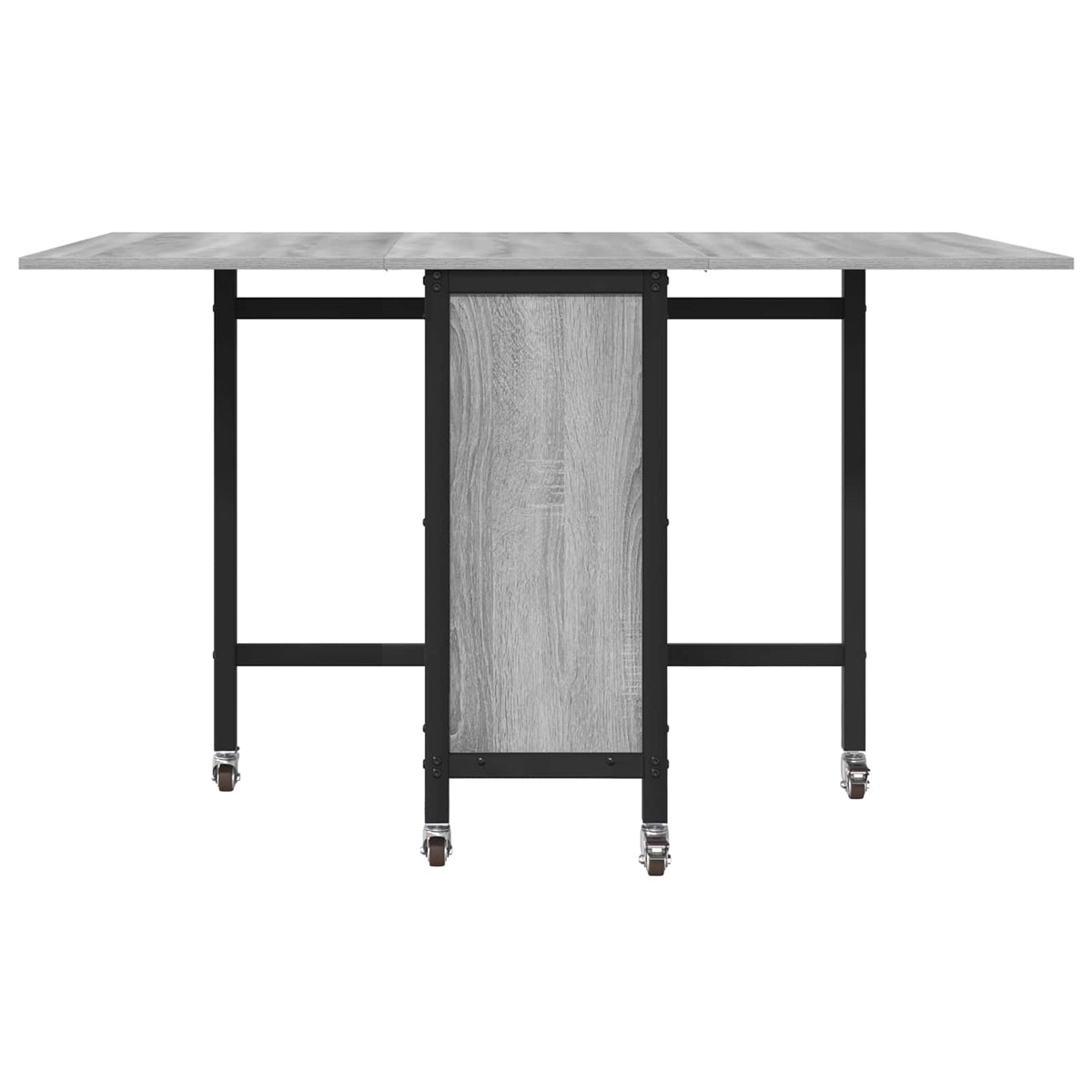 Faltbarer Esstisch mit Rollen 130 x 80 x 76,5 cm Stahl PB