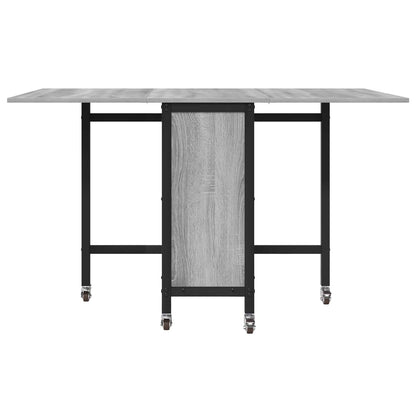 Faltbarer Esstisch mit Rollen 130 x 80 x 76,5 cm Stahl PB