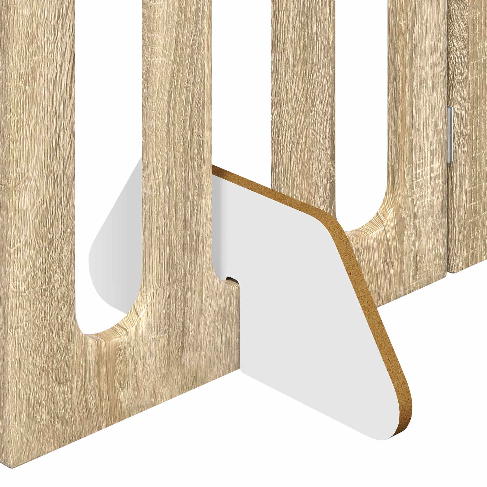 Faltbarer Haustierzaun 2 stk. Sonoma-Eiche 100,5 x 38 x 70 cm