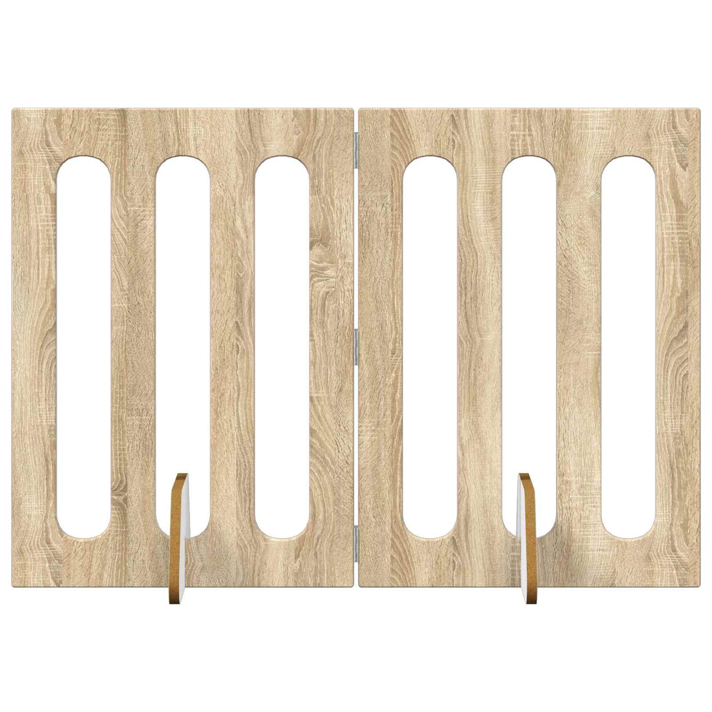 Faltbarer Haustierzaun 2 stk. Sonoma-Eiche 100,5 x 38 x 70 cm
