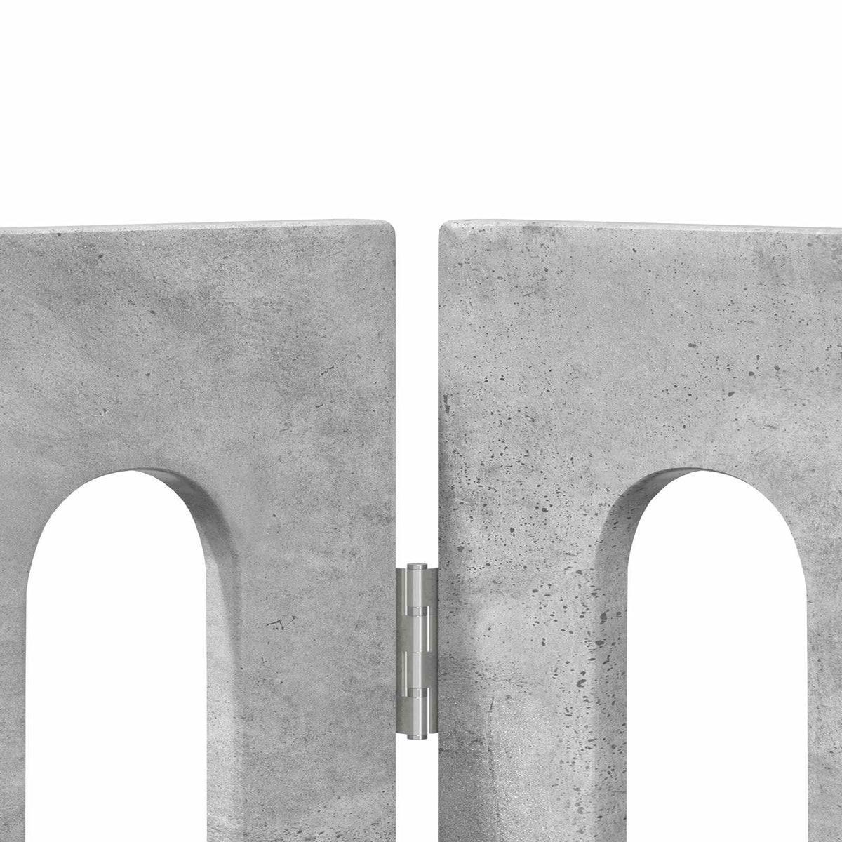 Faltbarer Haustierzaun 2 stk. Betongrau 100,5 x 38 x 70 cm