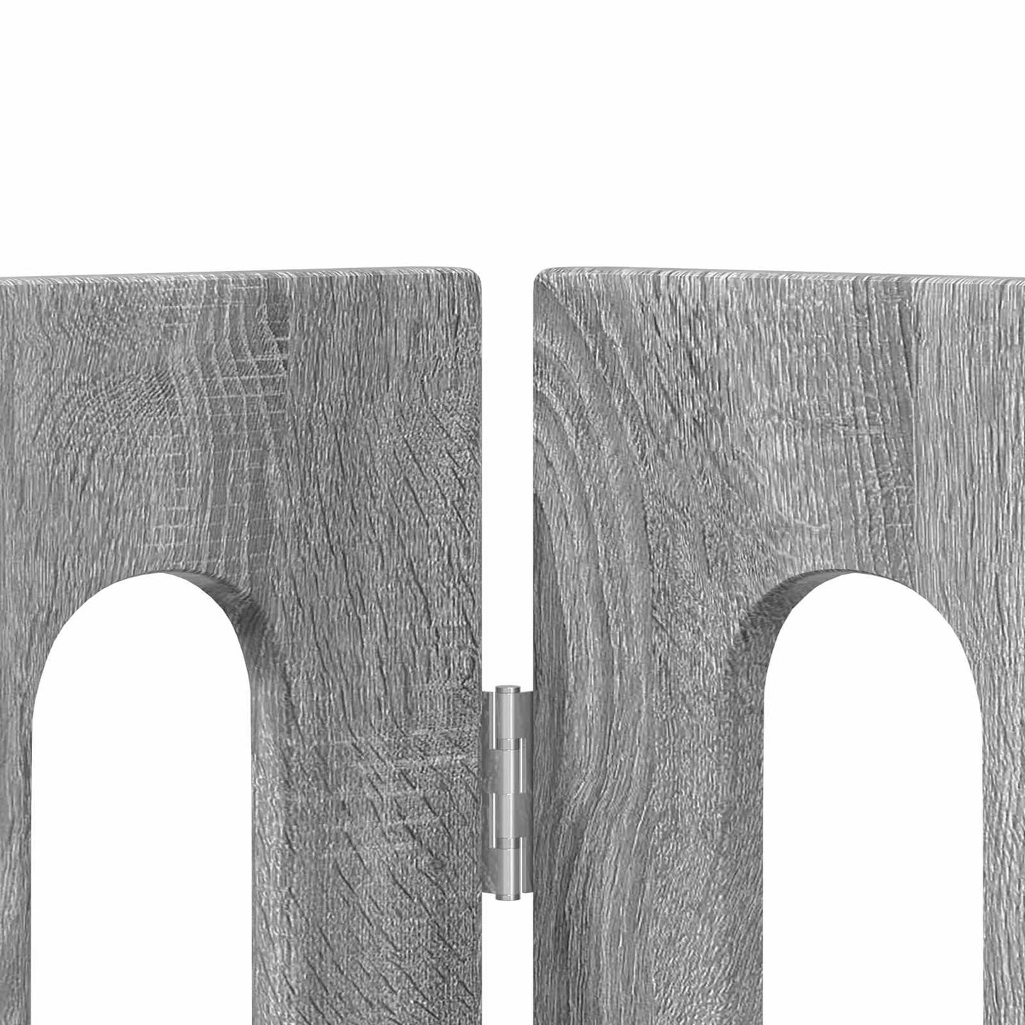 Faltbarer Haustierzaun 2 stk. Sonoma-Grau 100,5 x 38 x 70 cm