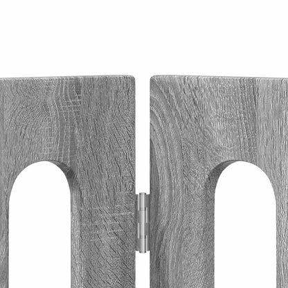 Faltbarer Haustierzaun 2 stk. Sonoma-Grau 100,5 x 38 x 70 cm