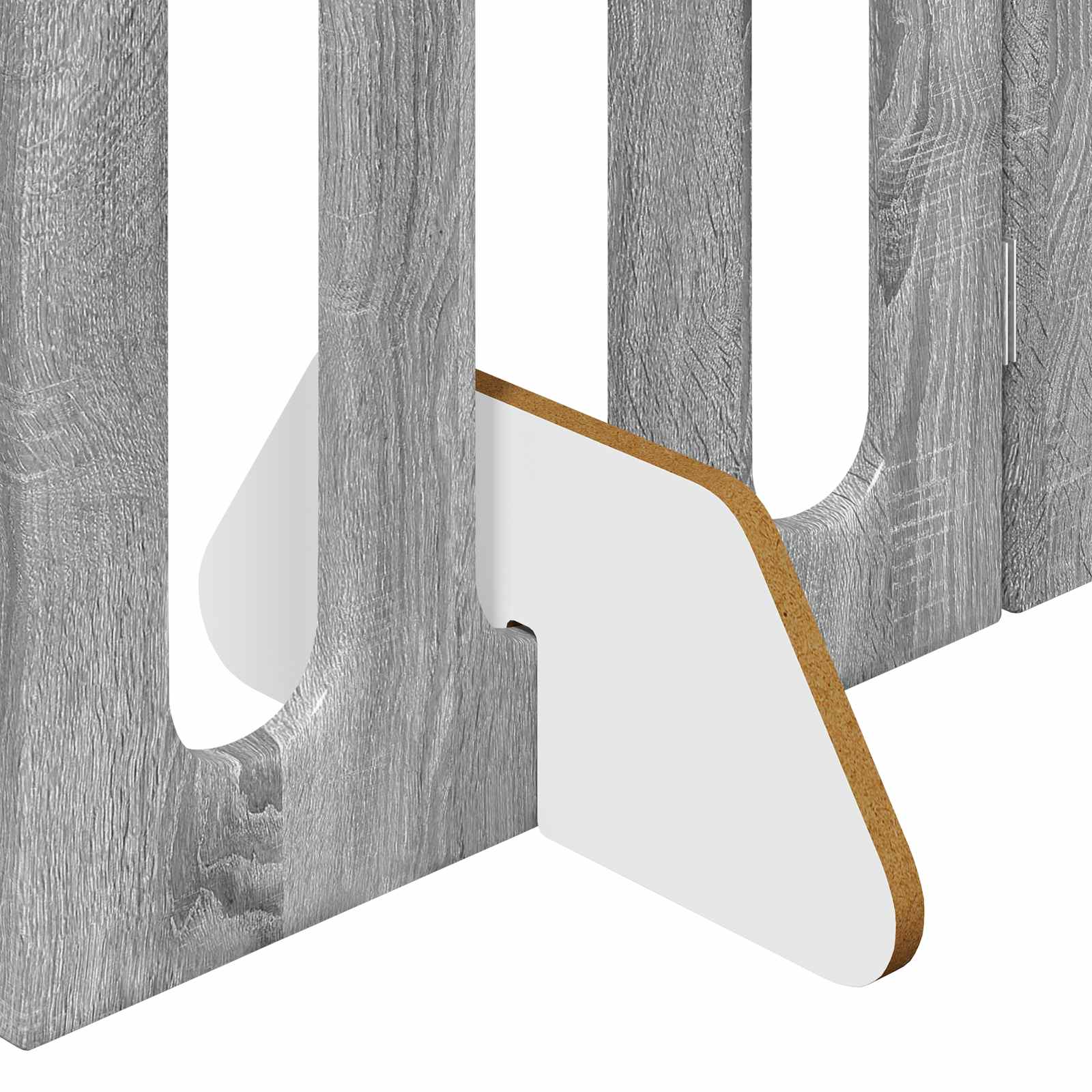 Faltbarer Haustierzaun 2 stk. Sonoma-Grau 100,5 x 38 x 70 cm