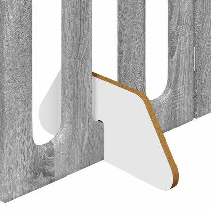 Faltbarer Haustierzaun 2 stk. Sonoma-Grau 100,5 x 38 x 70 cm