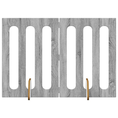 Faltbarer Haustierzaun 2 stk. Sonoma-Grau 100,5 x 38 x 70 cm