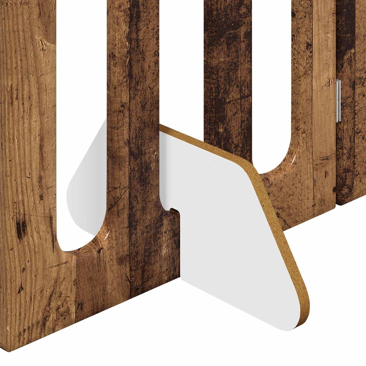 Faltbarer Haustierzaun 2 stk. Eichenholz 100,5 x 38 x 70 cm