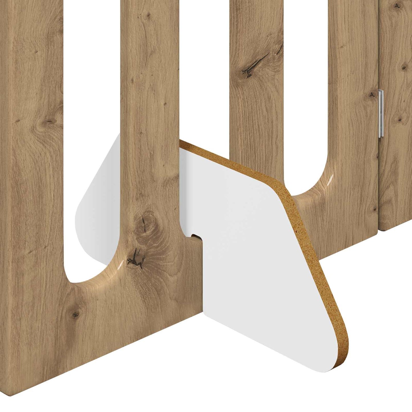 Faltbarer Haustierzaun 2 stk. Artisan-Eiche 100,5 x 38 x 70 cm