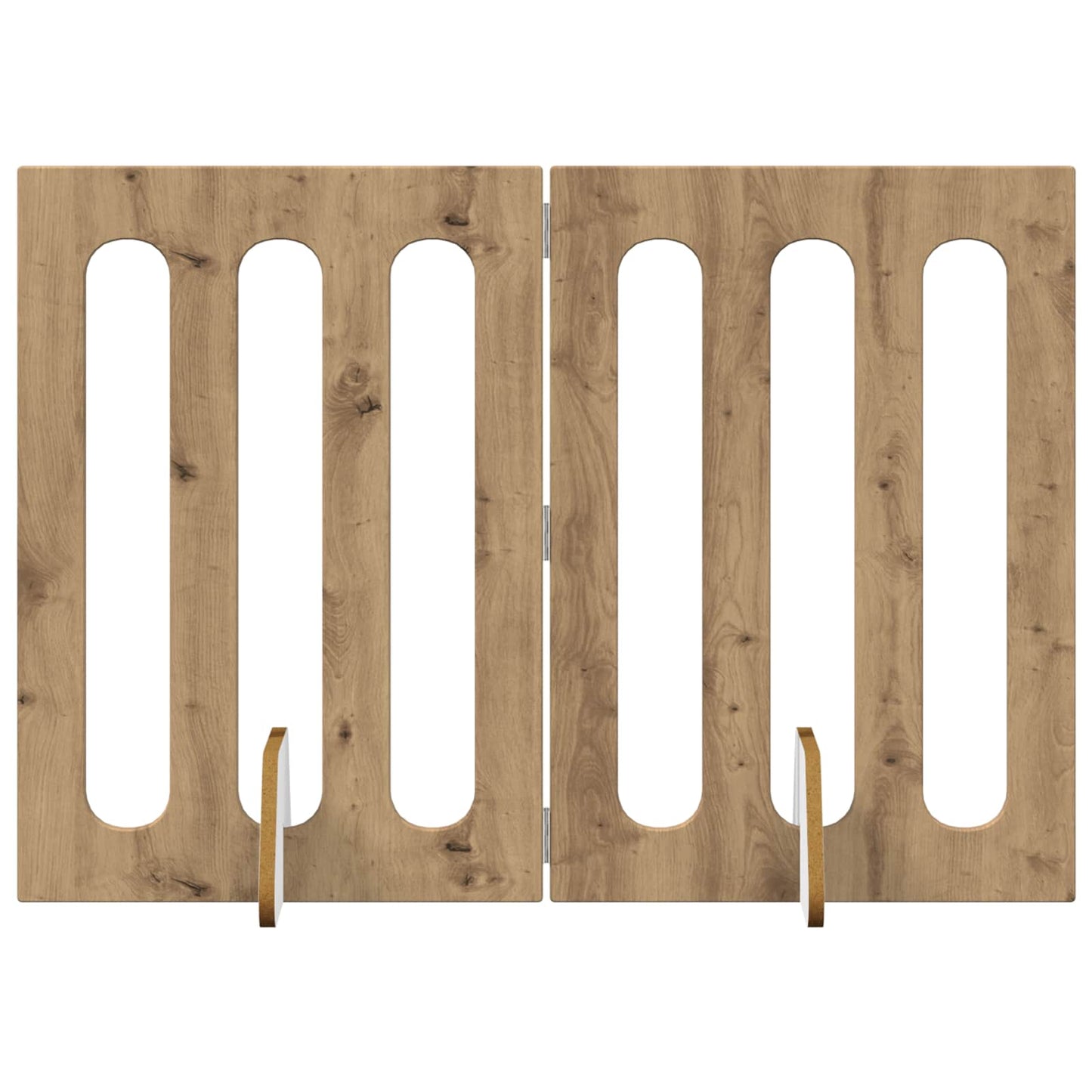 Faltbarer Haustierzaun 2 stk. Artisan-Eiche 100,5 x 38 x 70 cm
