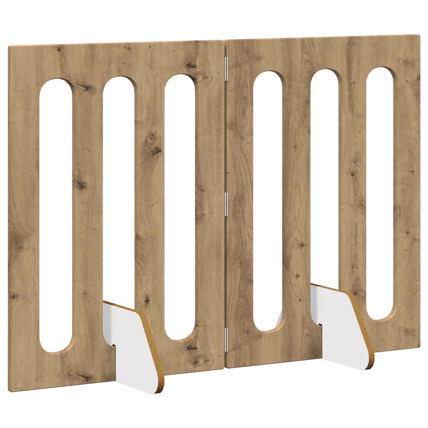 Faltbarer Haustierzaun 2 stk. Artisan-Eiche 100,5 x 38 x 70 cm