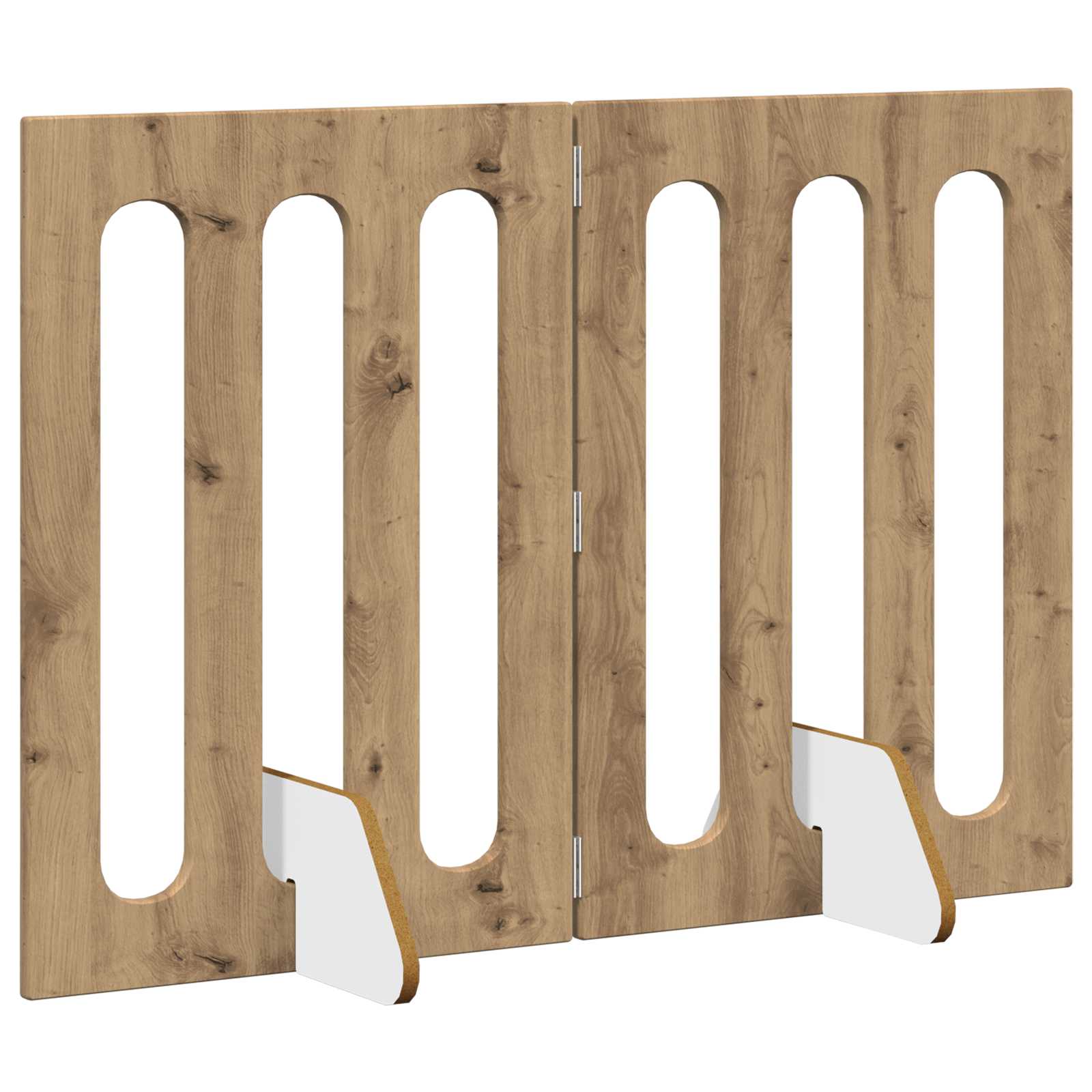 Faltbarer Haustierzaun 2 stk. Artisan-Eiche 100,5 x 38 x 70 cm