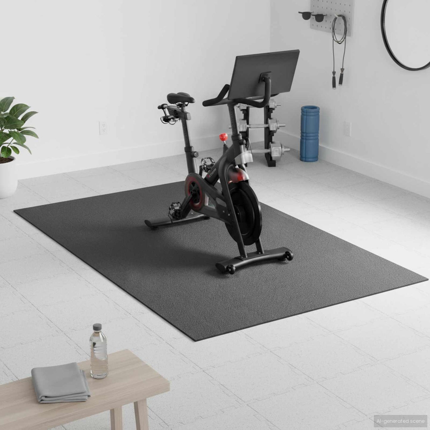 Sport Schutzmatte Schwarz 183 x 122 x 0,6 cm High-density PVC