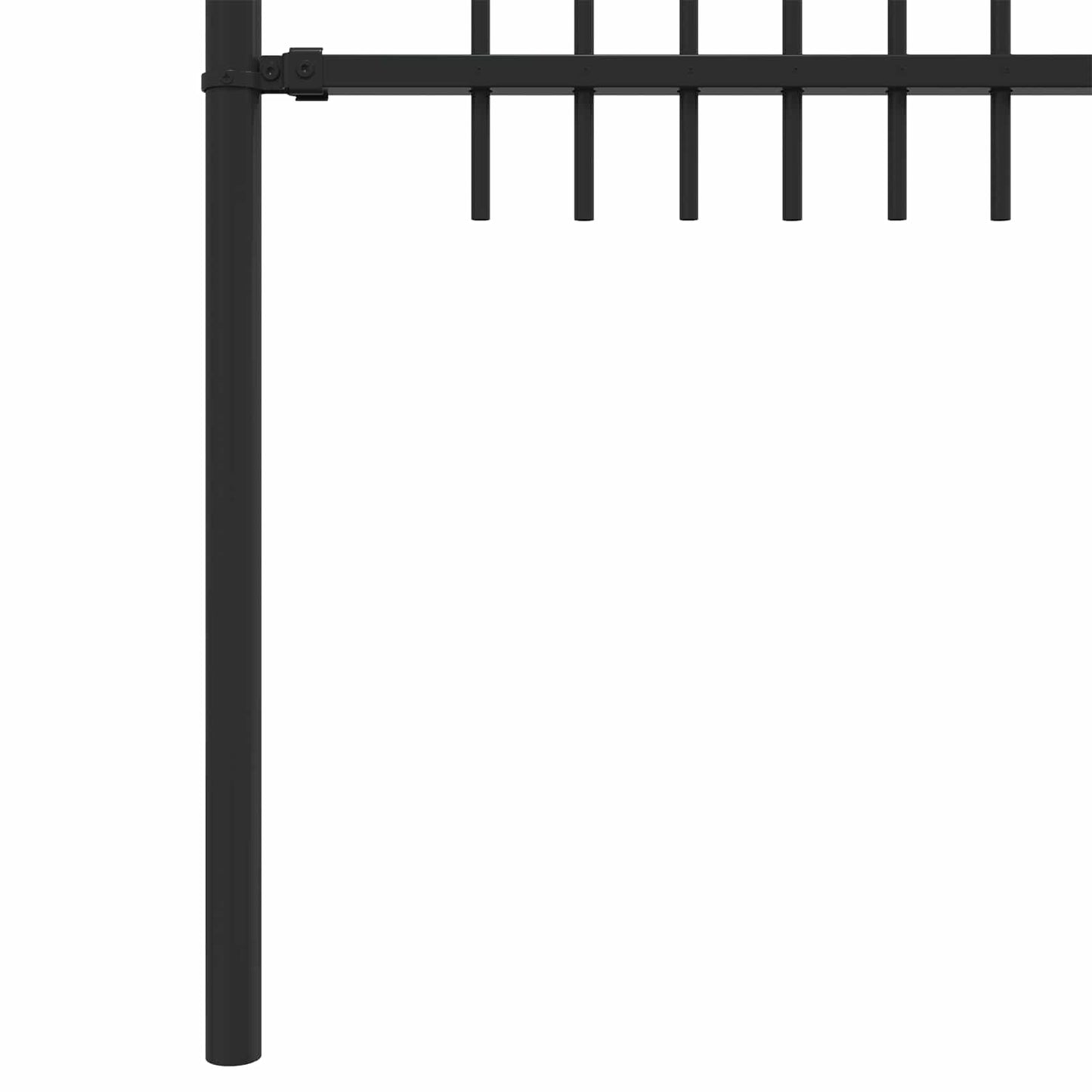 Spitzenbogenzaun DRONTEN 200 x 110 cm Pulverbeschichteter Stahl
