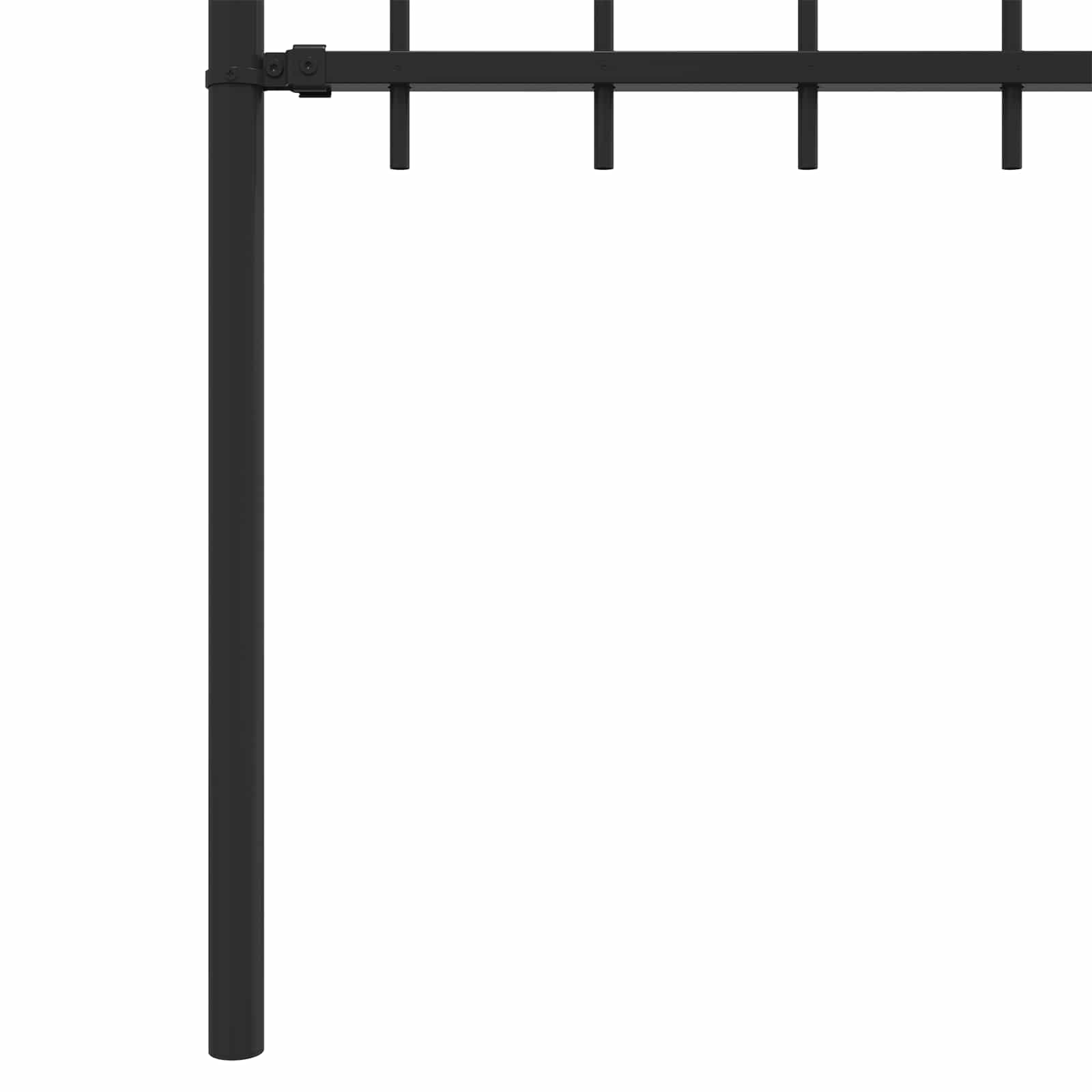Ringzaun TILBURG 200 x 130 cm Pulverbeschichteter Stahl Schwarz