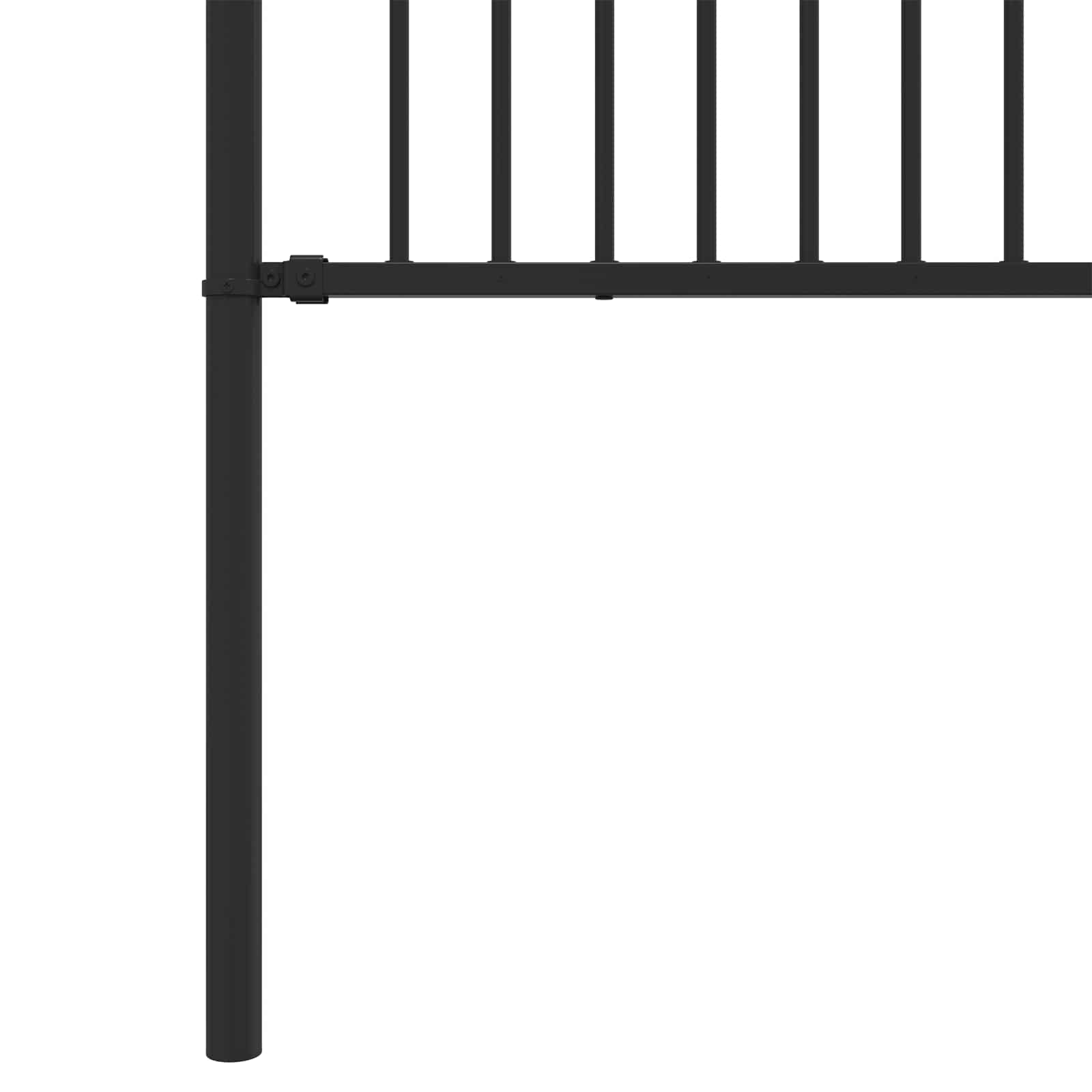 Spitzenzaun BAARLO 200 x 150 cm Pulverbeschichteter Stahl