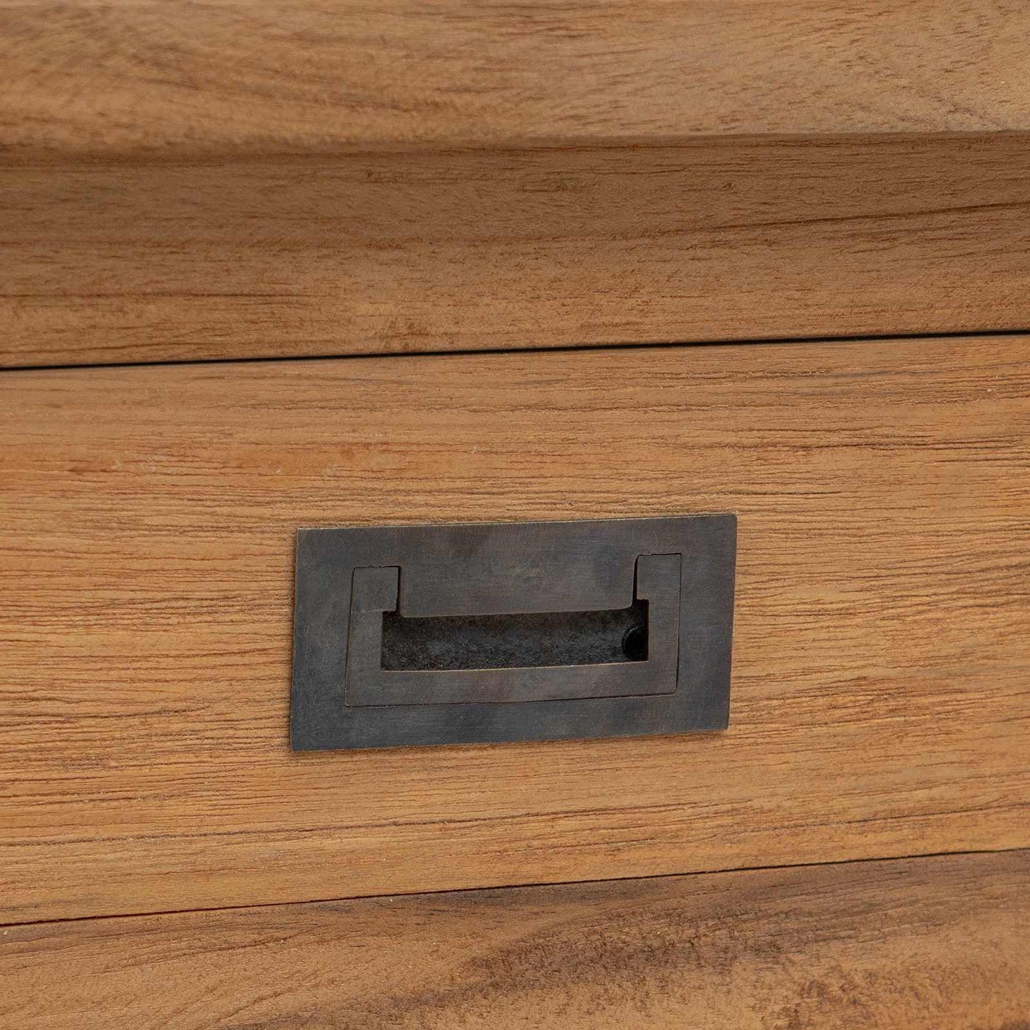 Konsolentisch Natur 110 x 30 x 80 cm Massivholz Teak