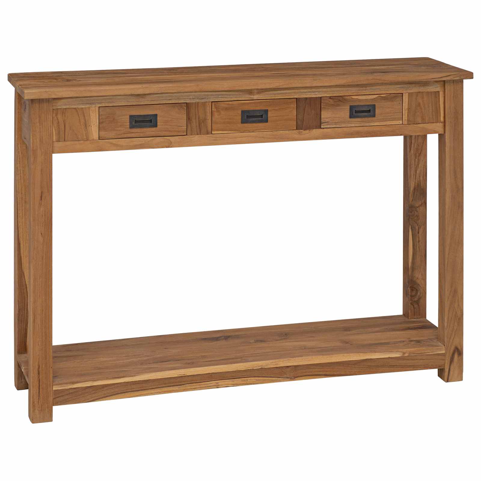 Konsolentisch Natur 110 x 30 x 80 cm Massivholz Teak