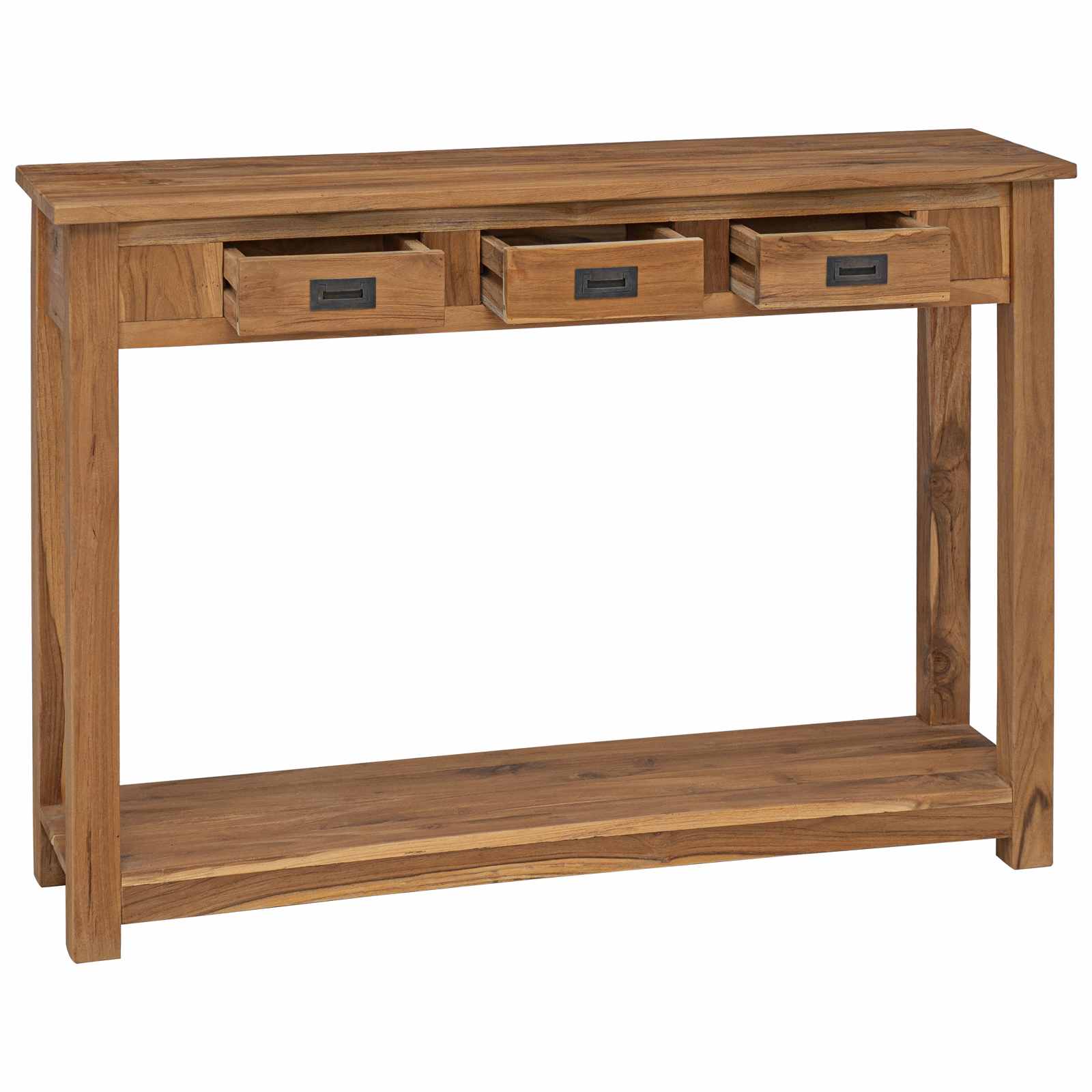 Konsolentisch Natur 110 x 30 x 80 cm Massivholz Teak