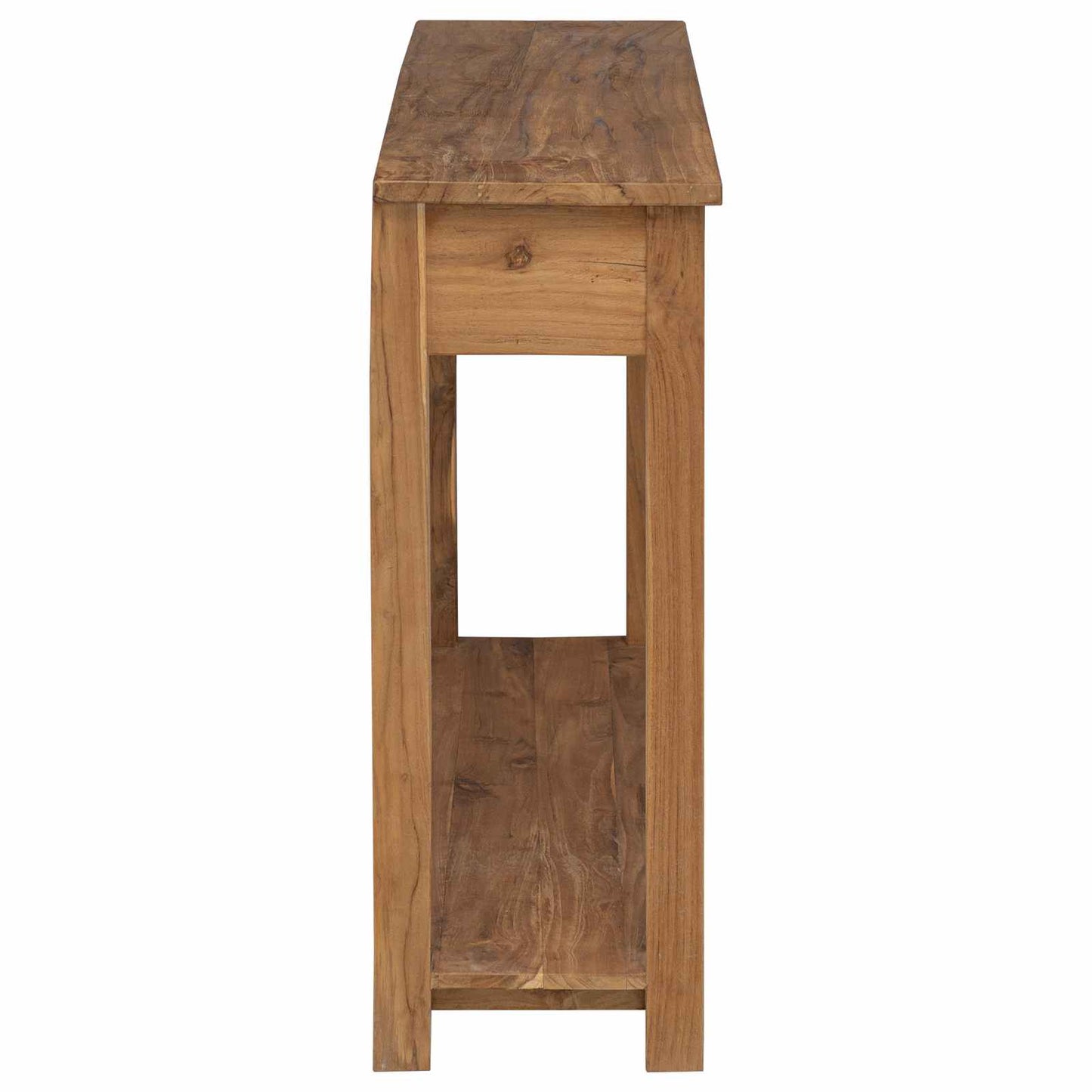 Konsolentisch Natur 110 x 30 x 80 cm Massivholz Teak