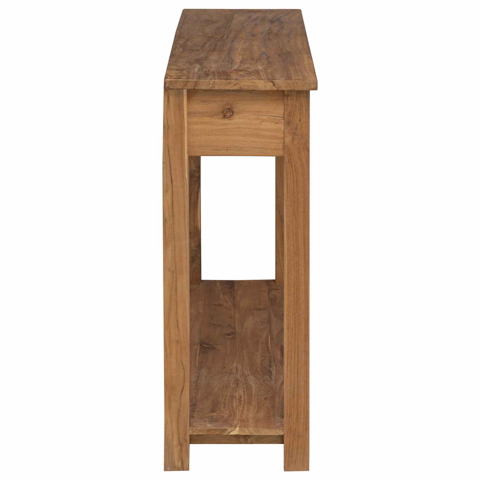Konsolentisch Natur 110 x 30 x 80 cm Massivholz Teak