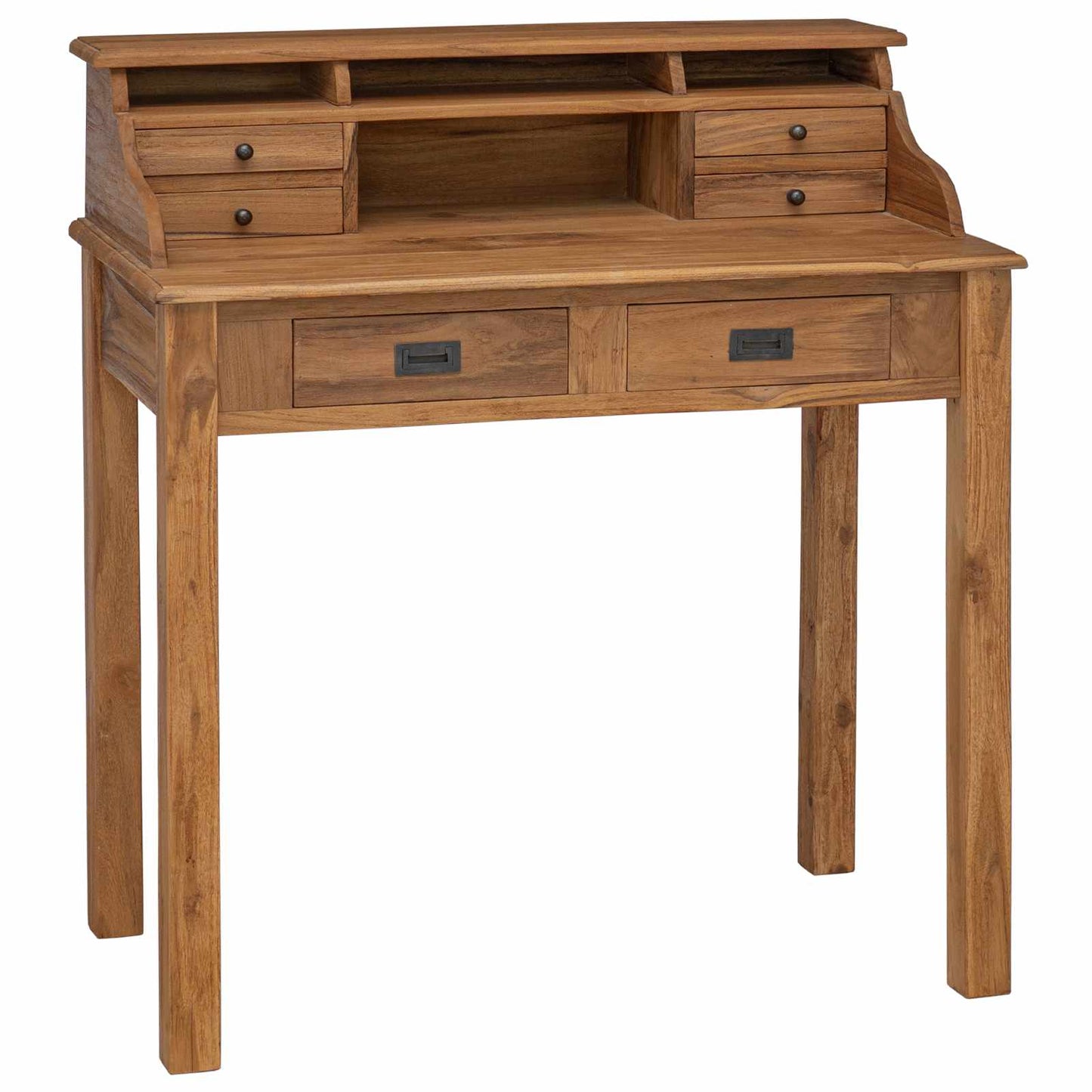 Schreibtisch Natur 89,5 x 49,5 x 100 cm Massivholz Teak