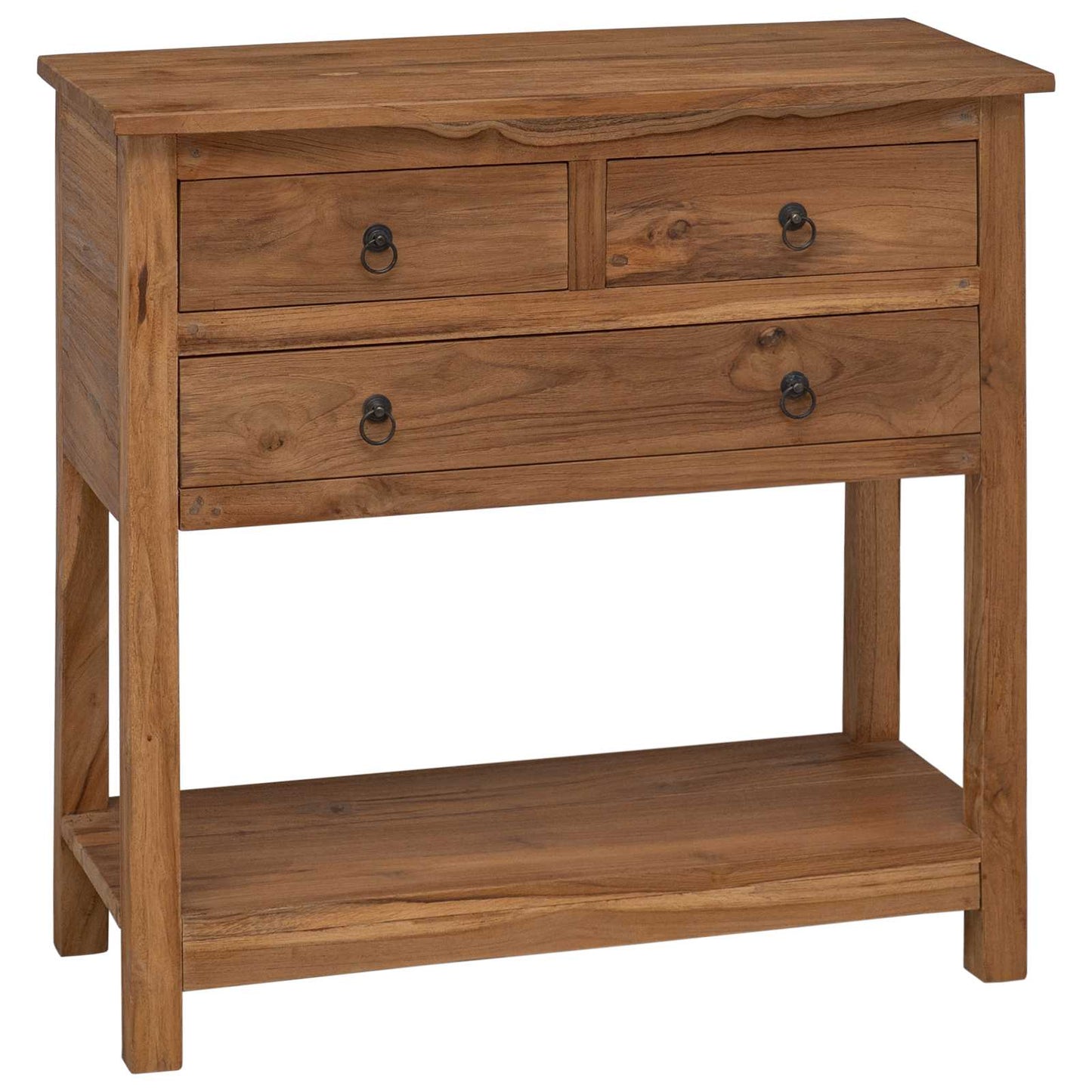 Sideboard Natur 79 x 35 x 80 cm Massivholz Teak
