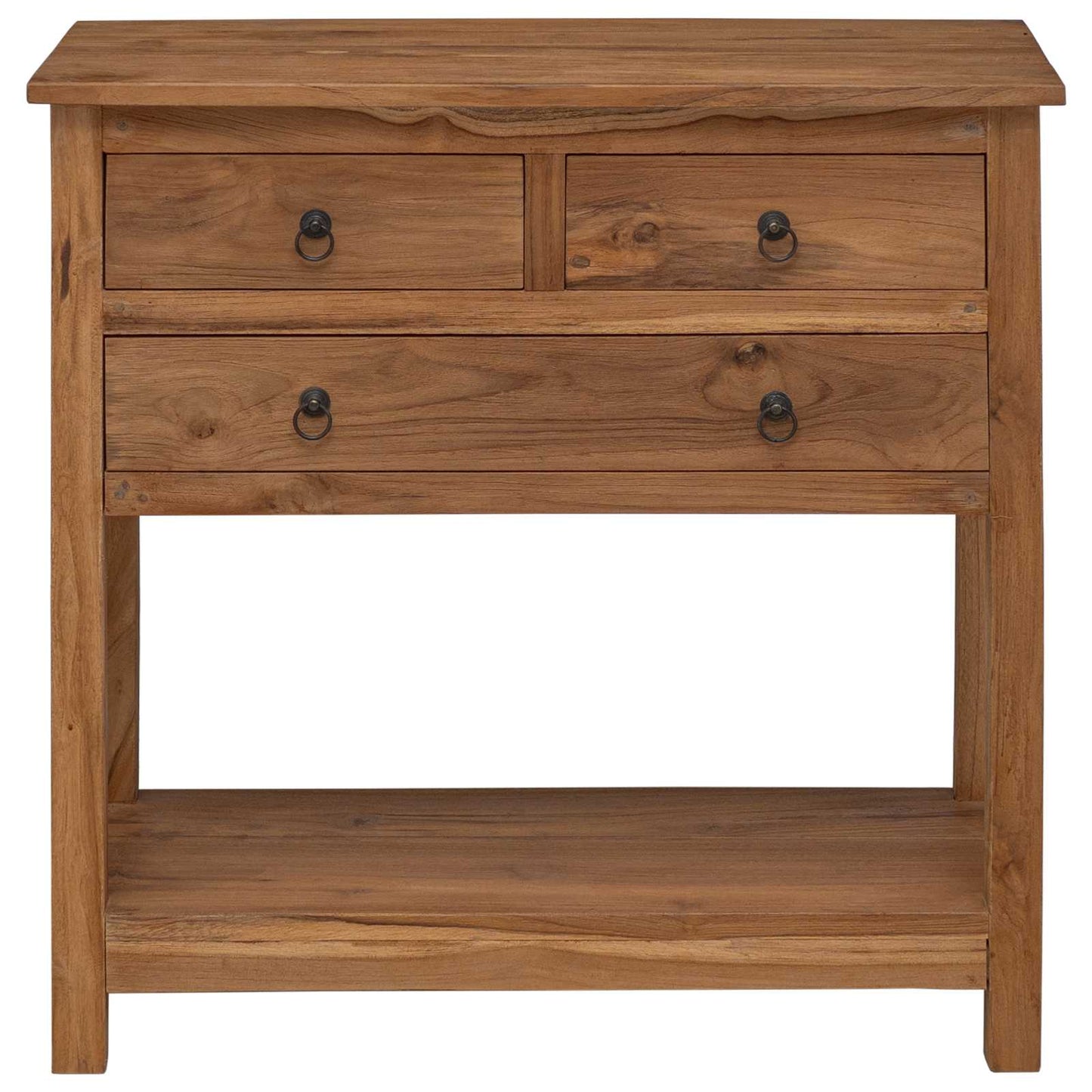 Sideboard Natur 79 x 35 x 80 cm Massivholz Teak