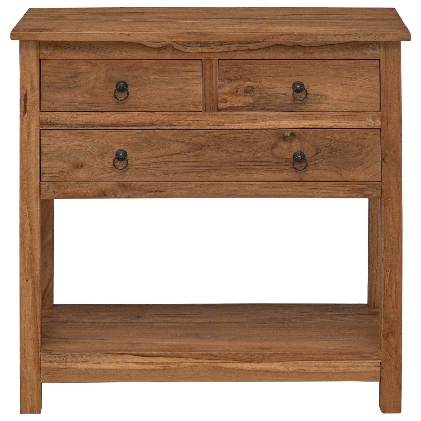 Sideboard Natur 79 x 35 x 80 cm Massivholz Teak