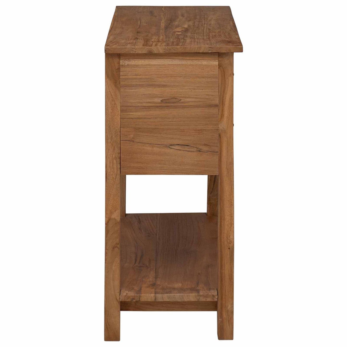 Sideboard Natur 79 x 35 x 80 cm Massivholz Teak
