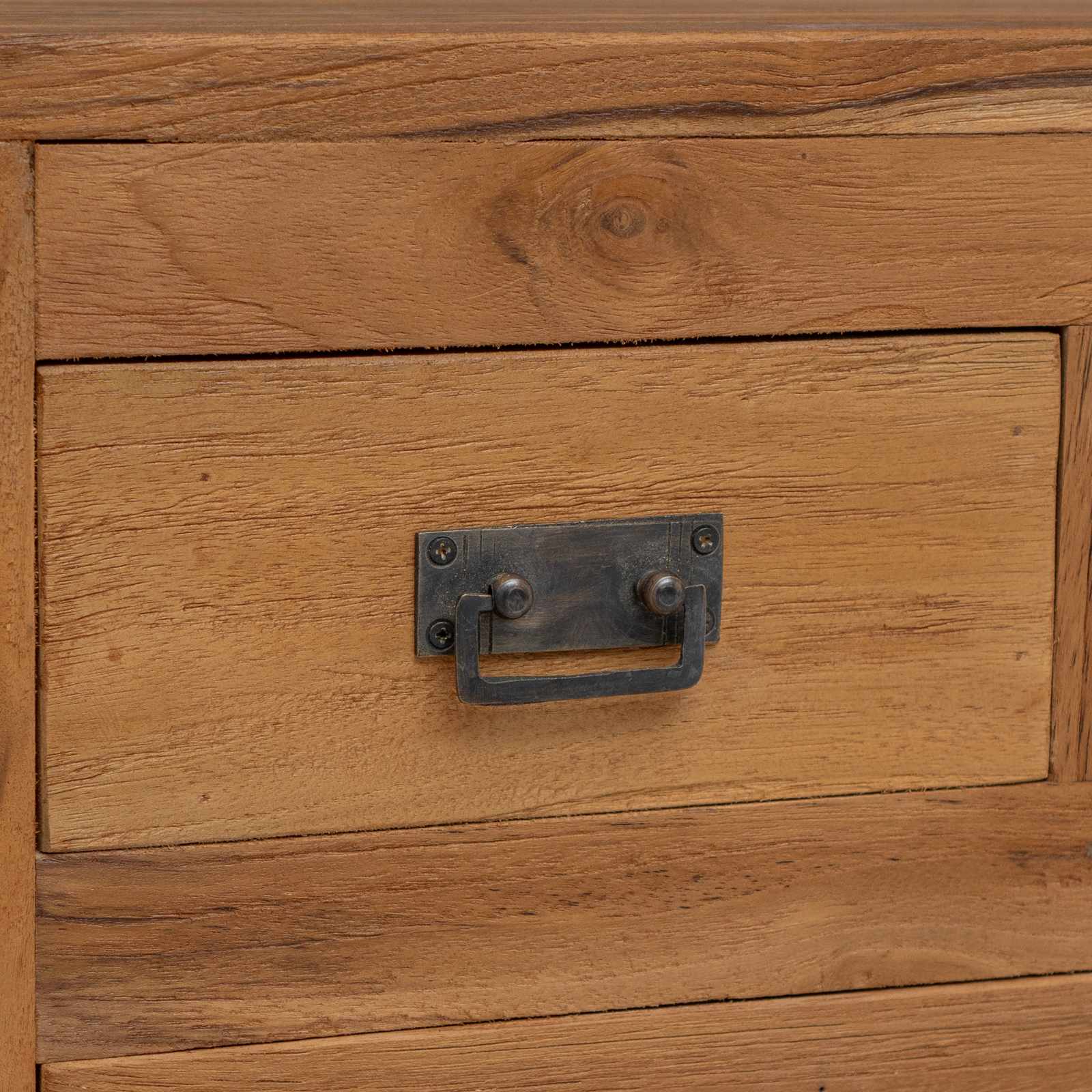 Sideboard Natur 110 x 35 x 75,5 cm Massivholz Teak