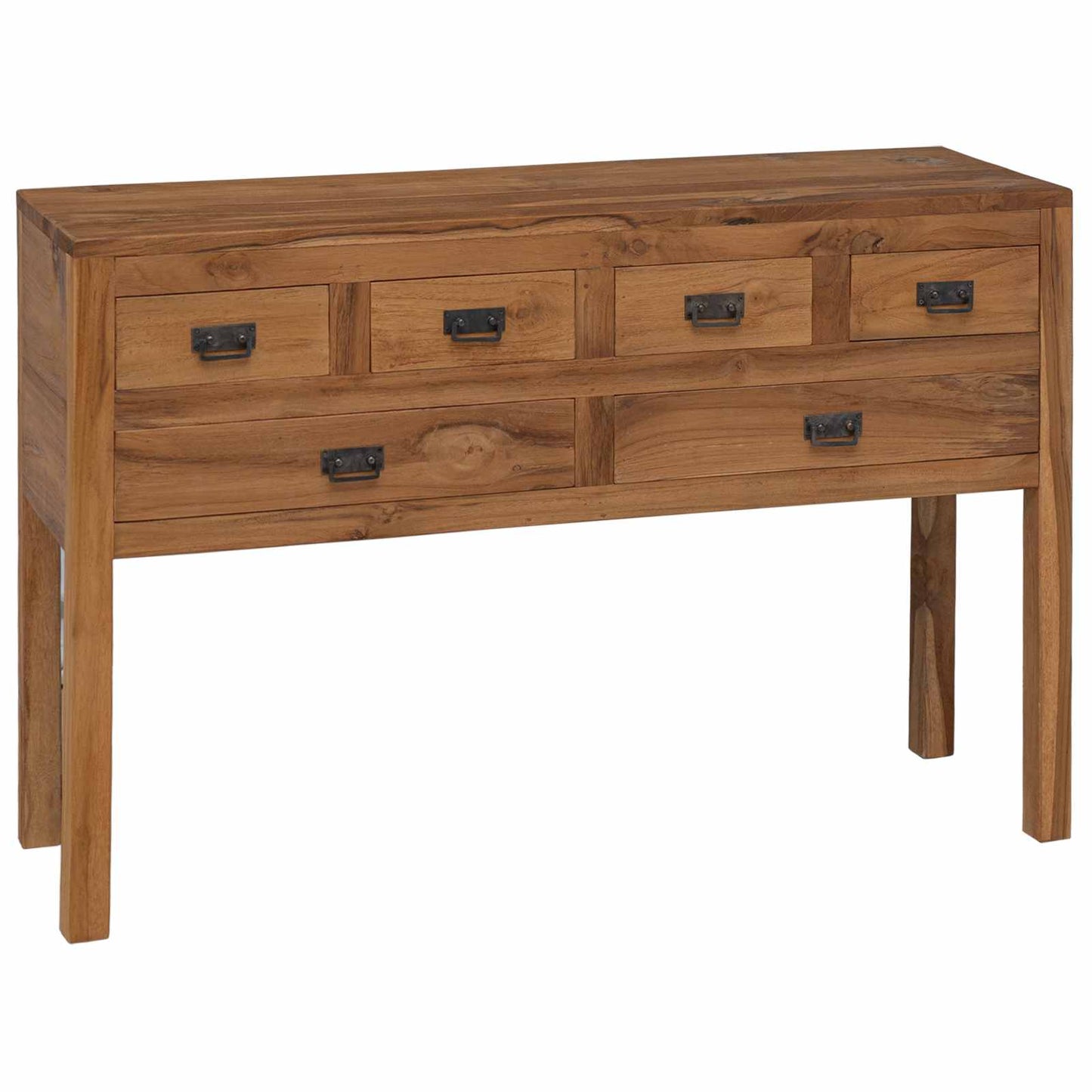 Sideboard Natur 110 x 35 x 75,5 cm Massivholz Teak