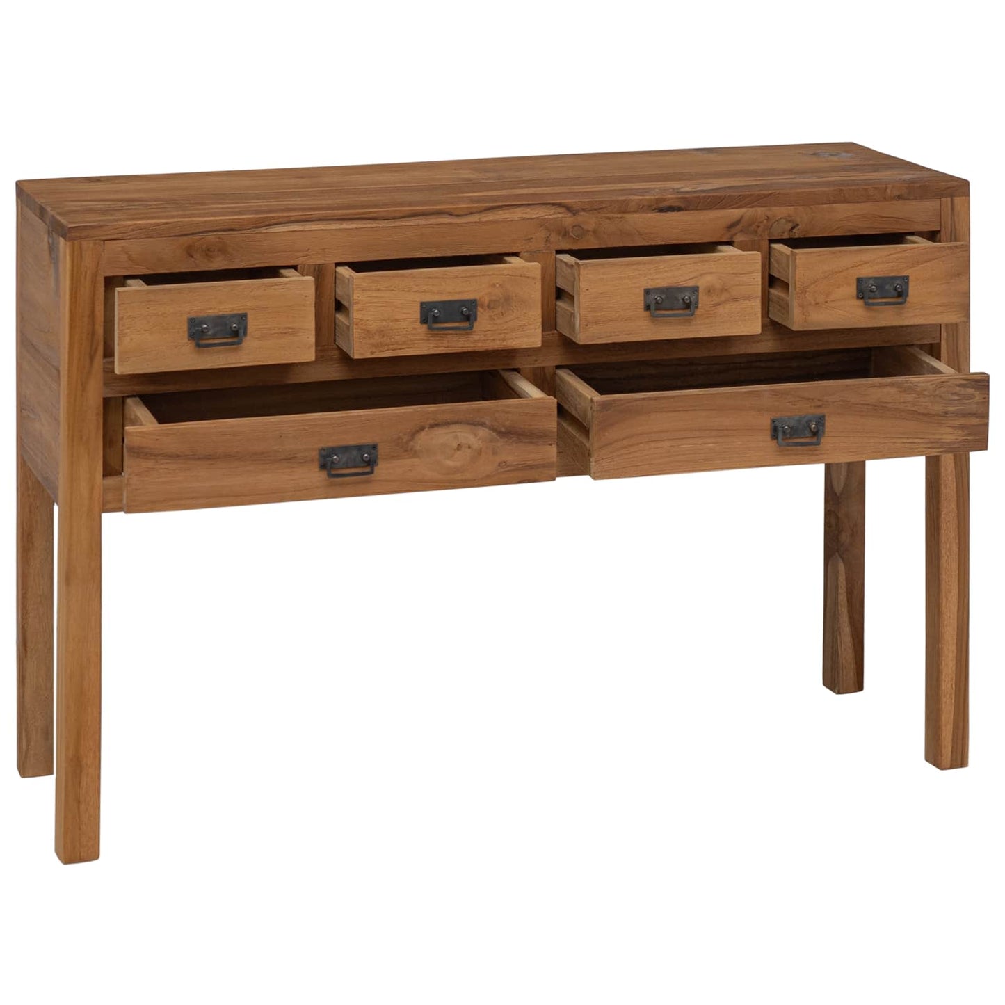 Sideboard Natur 110 x 35 x 75,5 cm Massivholz Teak
