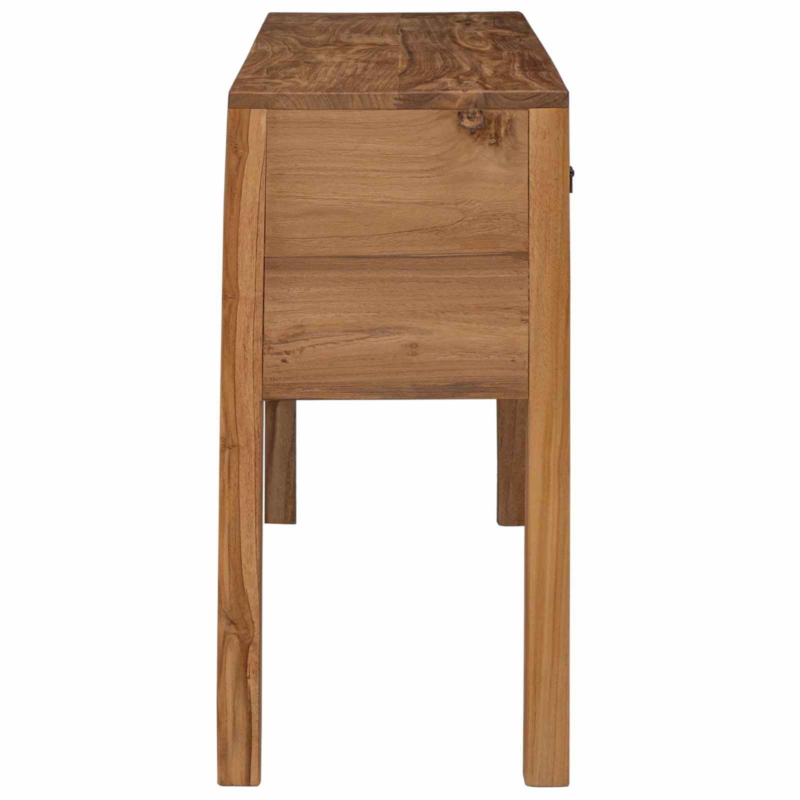 Sideboard Natur 110 x 35 x 75,5 cm Massivholz Teak