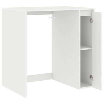Waschmaschinen-Schrank Weiß 87 x 60 x 89 cm Holzwerkstoff